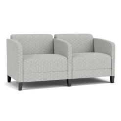 Social Two Seater with Center Arm in Premium Upholstery