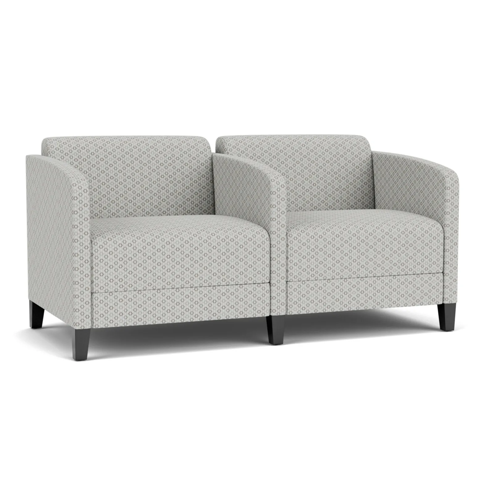 Social Two Seater with Center Arm in Premium Upholstery