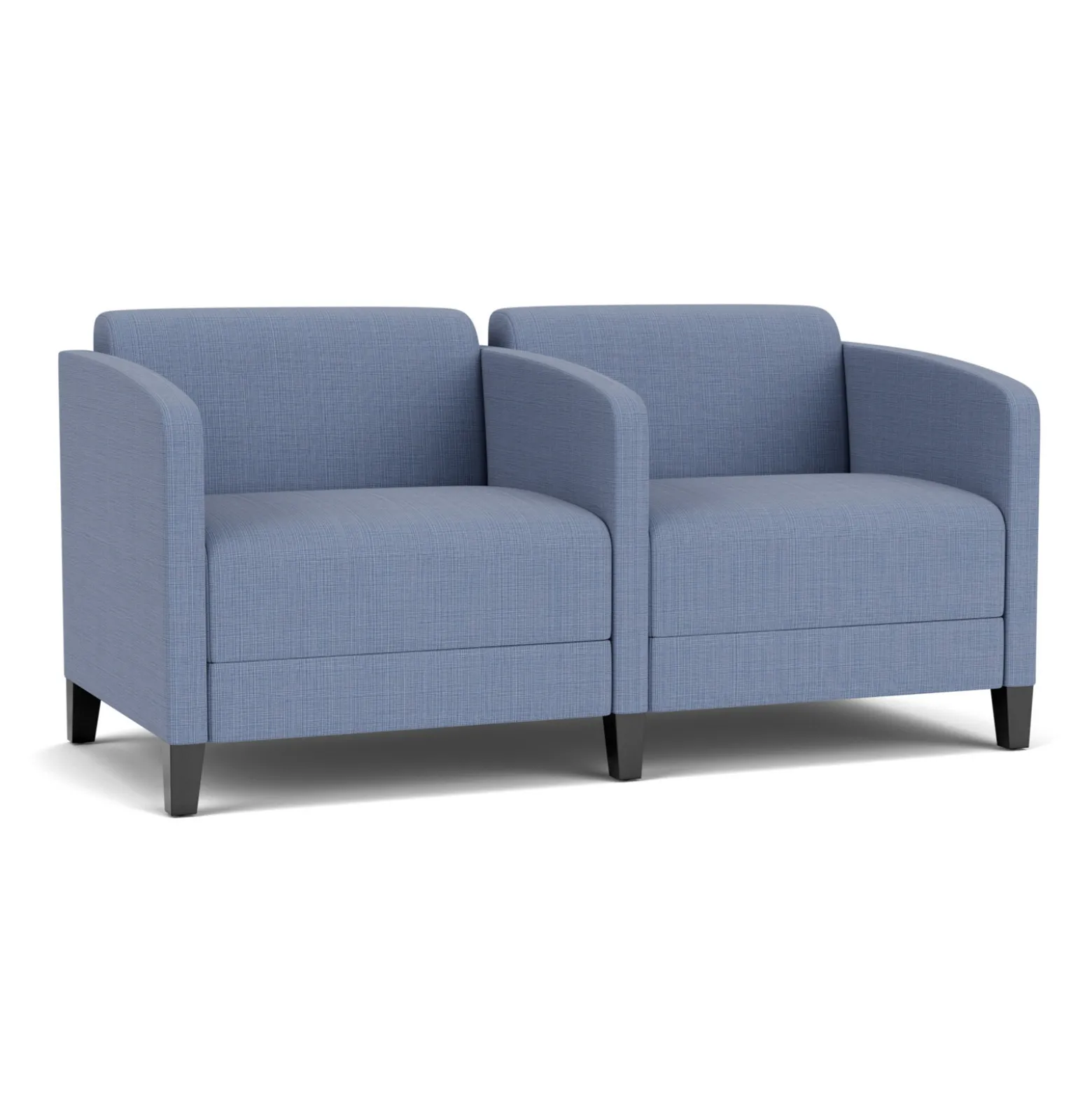 Social Two Seater with Center Arm in Premium Upholstery
