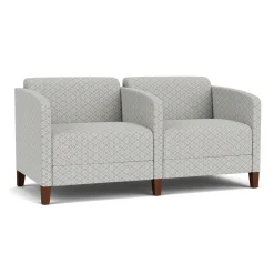 Social Two Seater with Center Arm in Premium Upholstery