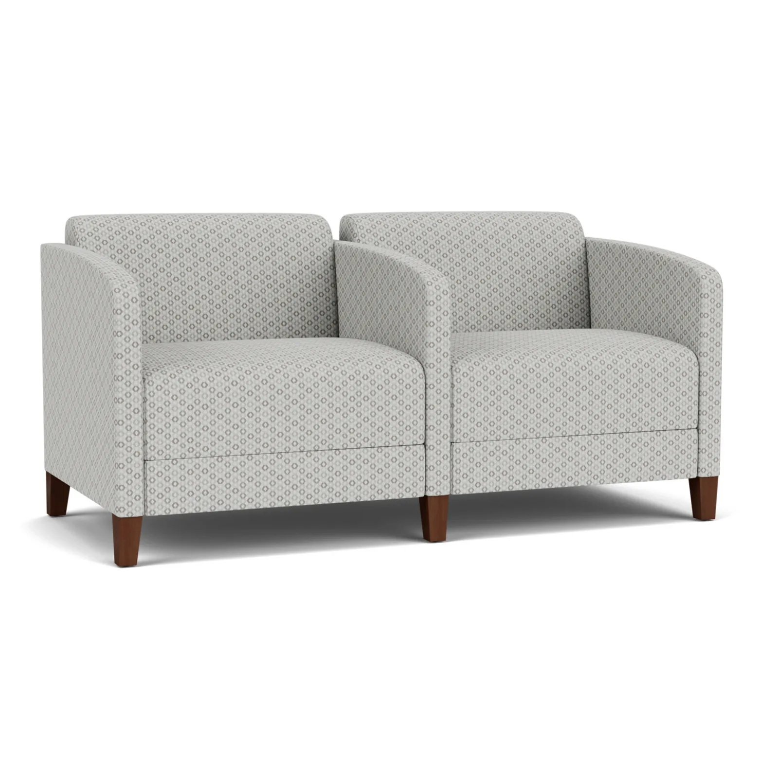 Social Two Seater with Center Arm in Premium Upholstery
