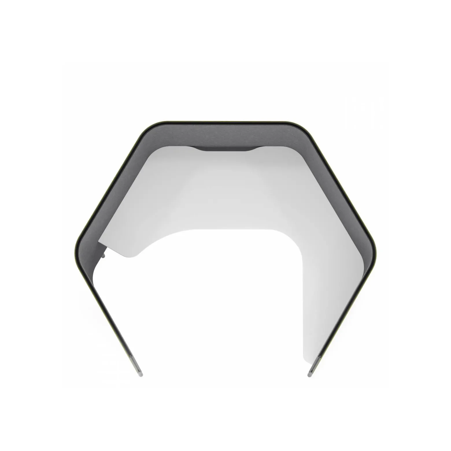 Softpod 5 Divider Wraparound Workstation w/ Right Return - 65"Wx72"D