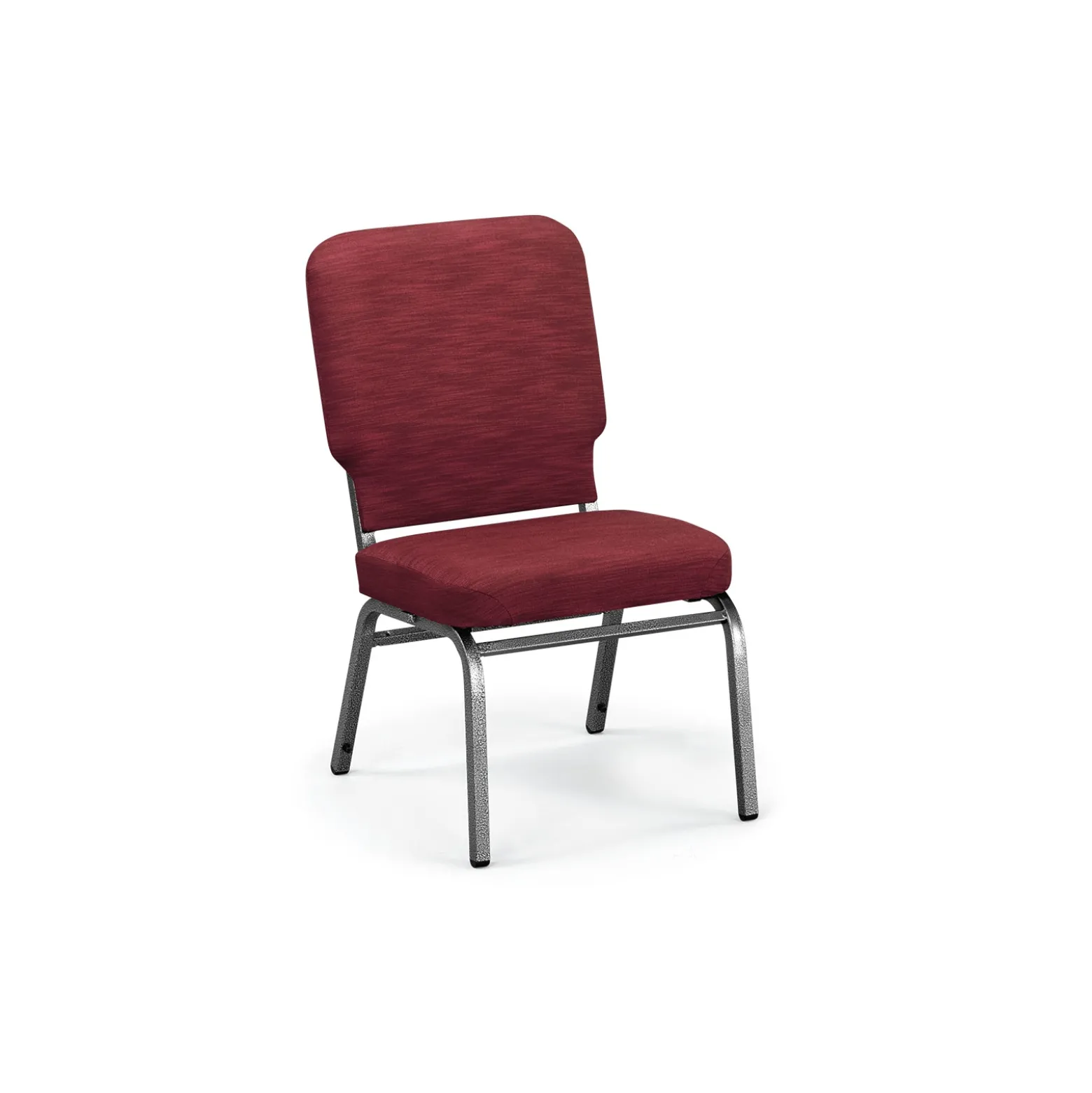Solid Upholstery Armless Big & Tall Wingback Stack Chair