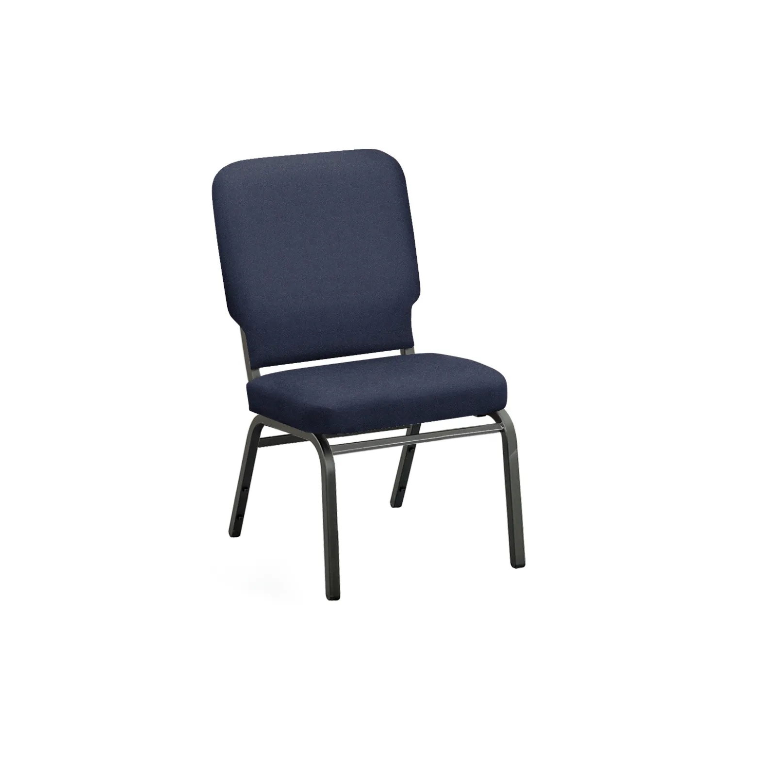 Solid Upholstery Armless Big & Tall Wingback Stack Chair