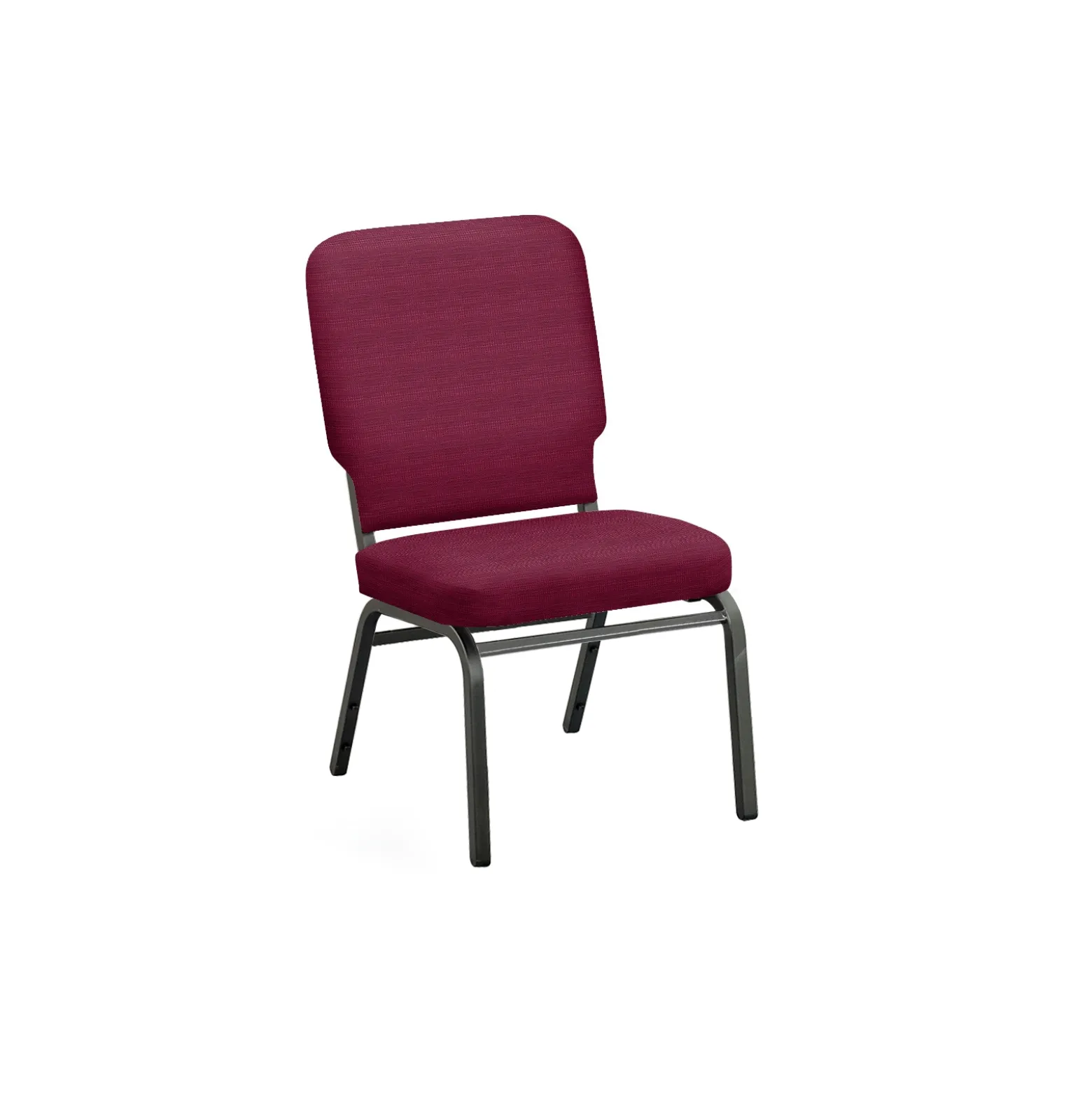 Solid Upholstery Armless Big & Tall Wingback Stack Chair