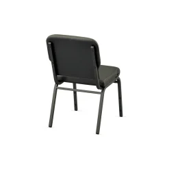 Solid Upholstery Armless Wingback Stack Chair
