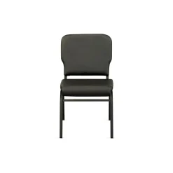 Solid Upholstery Armless Wingback Stack Chair