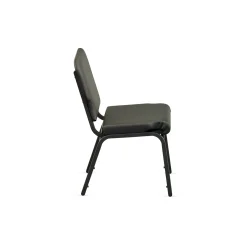Solid Upholstery Armless Wingback Stack Chair