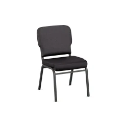 Solid Upholstery Armless Wingback Stack Chair