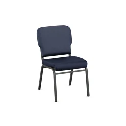Solid Upholstery Armless Wingback Stack Chair