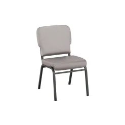 Solid Upholstery Armless Wingback Stack Chair