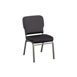 Solid Upholstery Armless Wingback Stack Chair