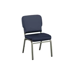 Solid Upholstery Armless Wingback Stack Chair