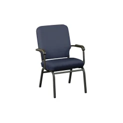 Solid Upholstery Big and Tall Wingback Stack Chair