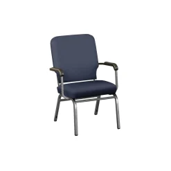 Solid Upholstery Big and Tall Wingback Stack Chair