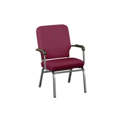 Solid Upholstery Big and Tall Wingback Stack Chair
