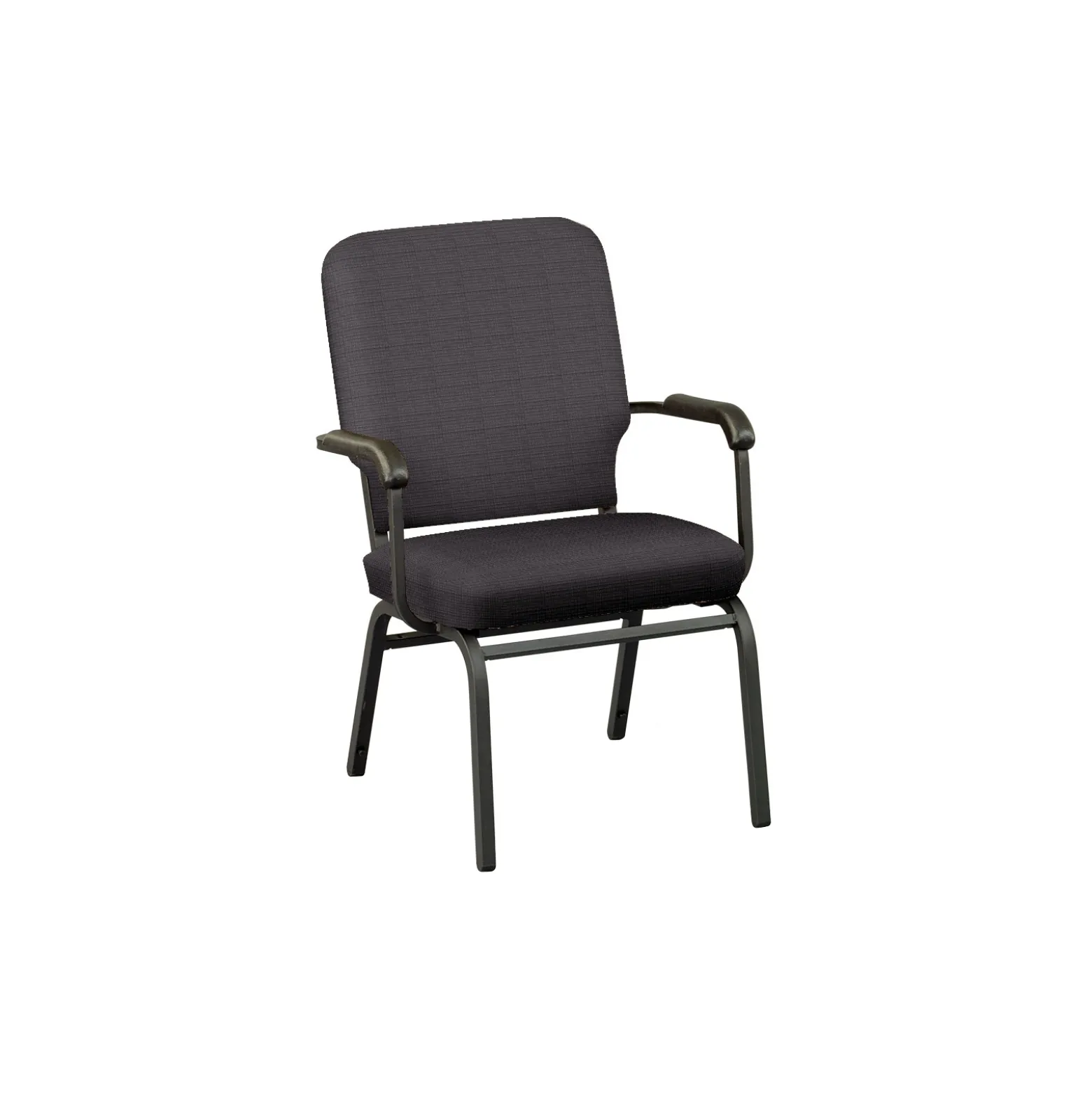 Solid Upholstery Big and Tall Wingback Stack Chair