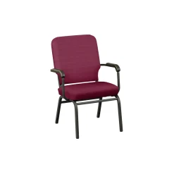 Solid Upholstery Big and Tall Wingback Stack Chair