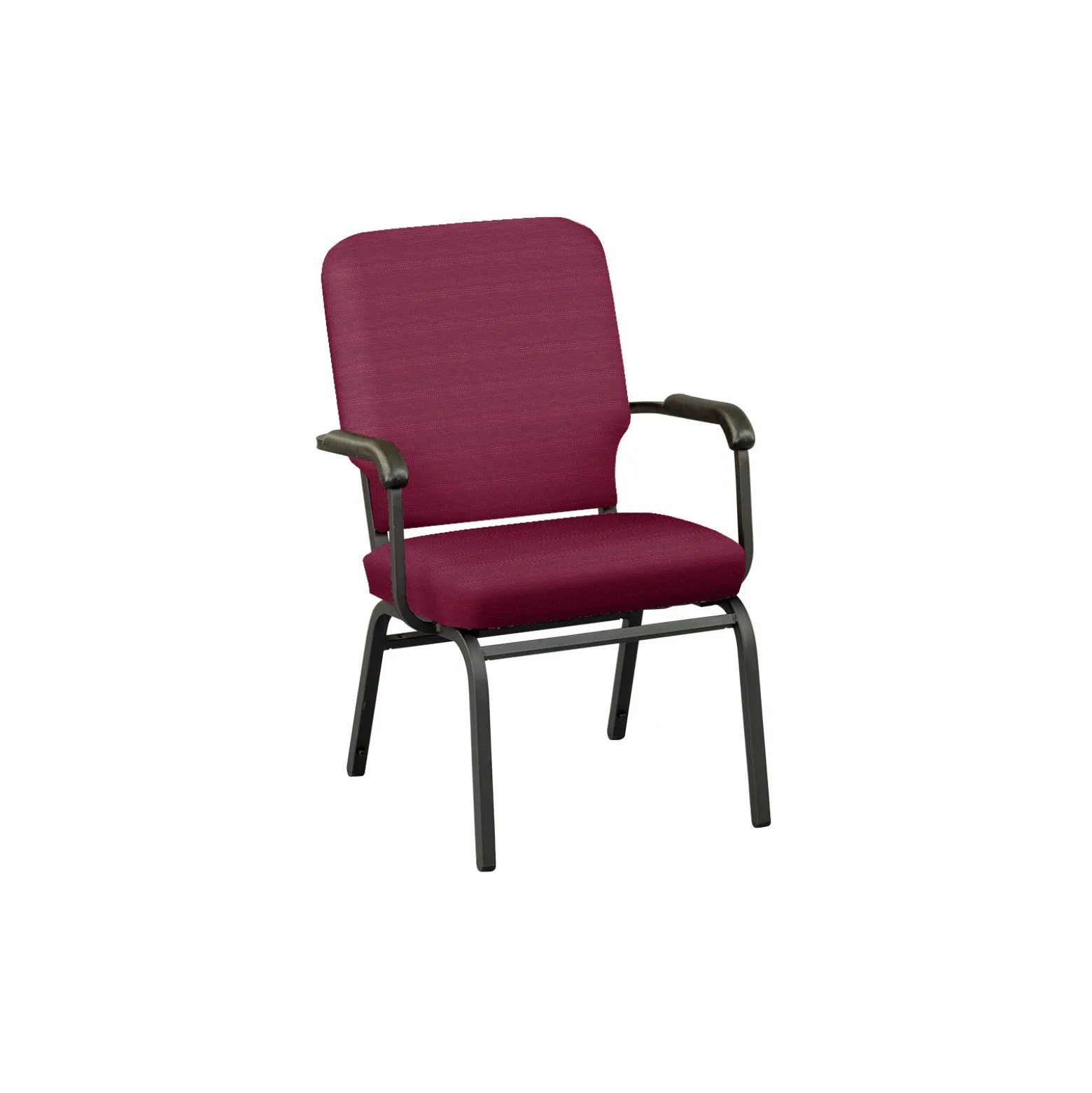 Solid Upholstery Big and Tall Wingback Stack Chair