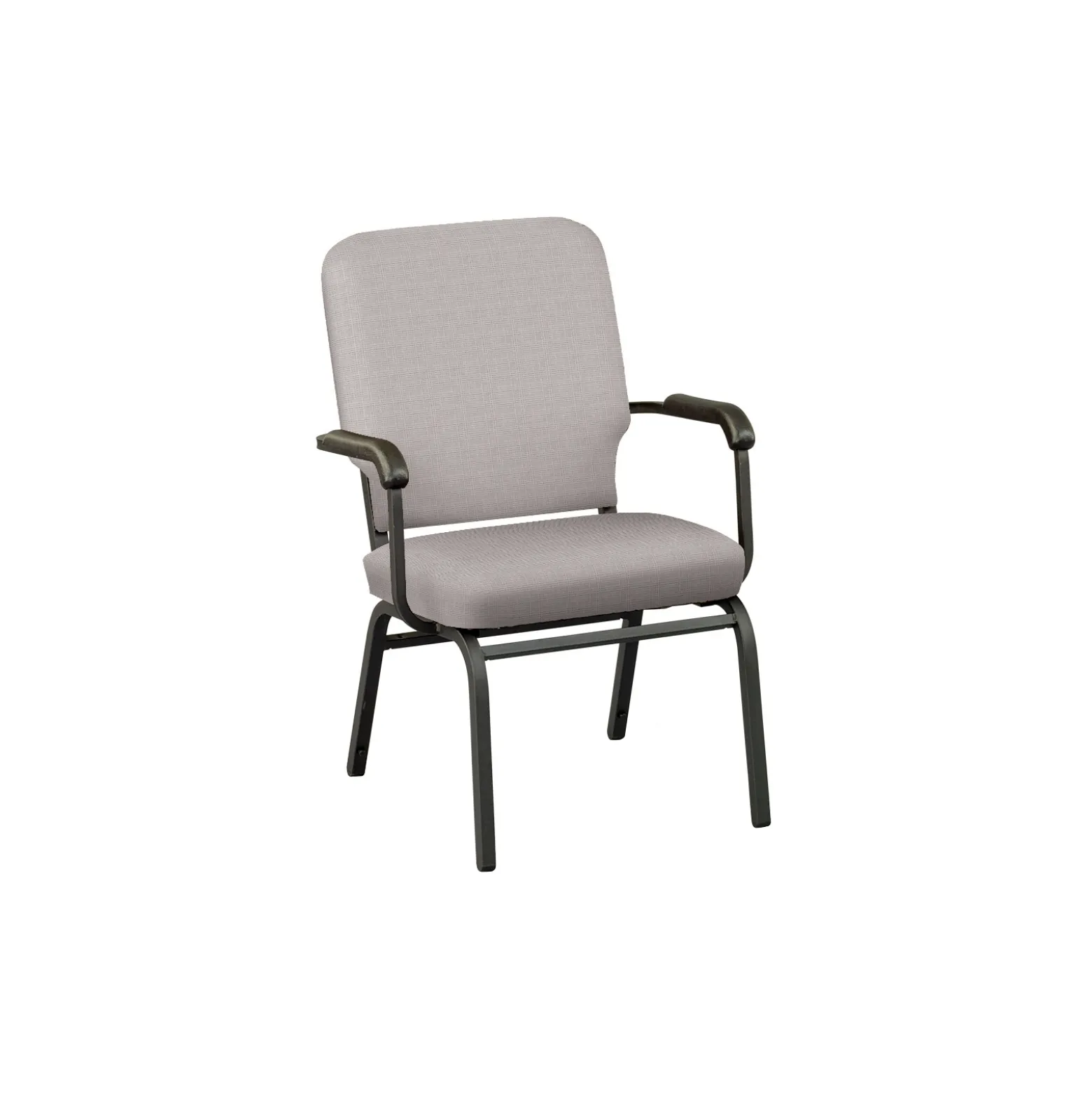 Solid Upholstery Big and Tall Wingback Stack Chair