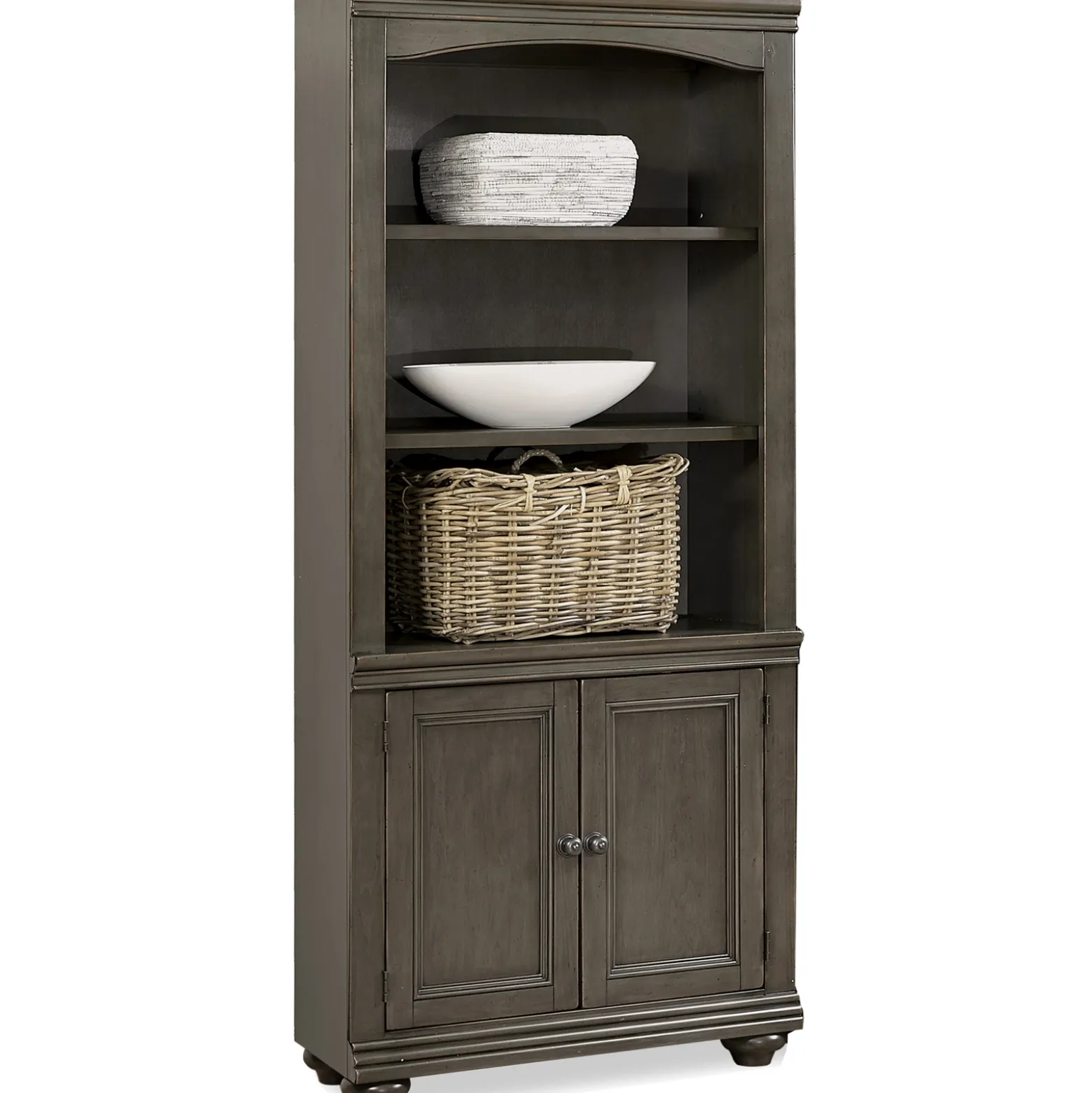 Somerset Bookcase with Doors - 75"H