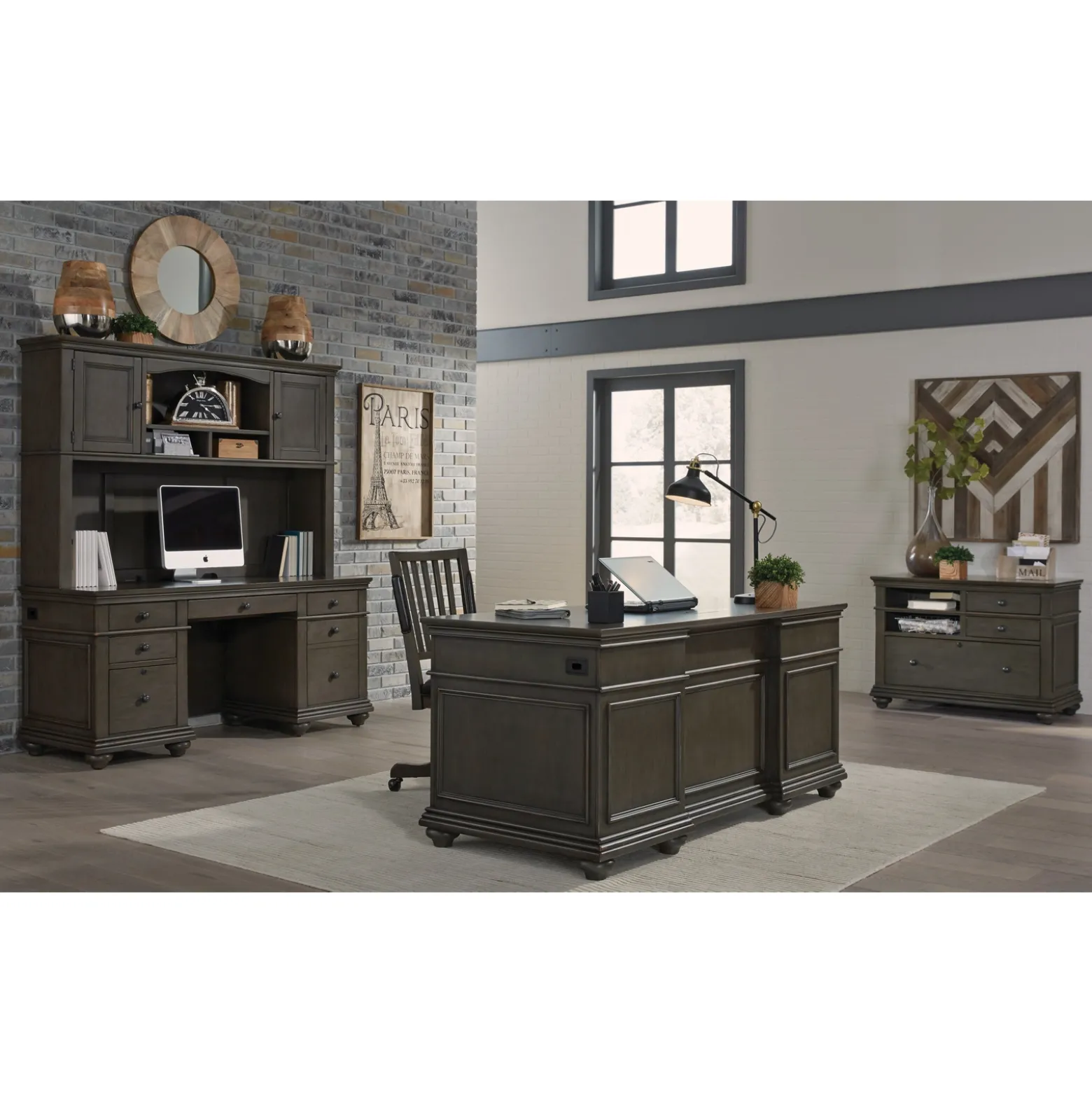 Somerset Executive Desk - 66"W