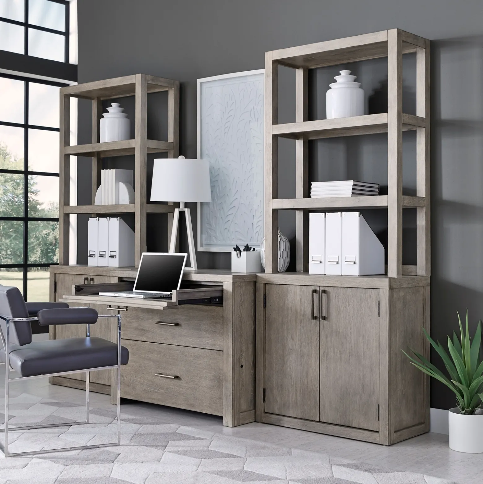 Sophie Bookcase with Doors - 78"H