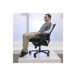 Space 75 Series Big & Tall Mesh Chair with Mesh Fabric Seat - 400 lb. Weight Capacity