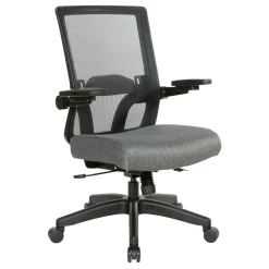 Space 867 Series Black Mesh Back Flip Armchair