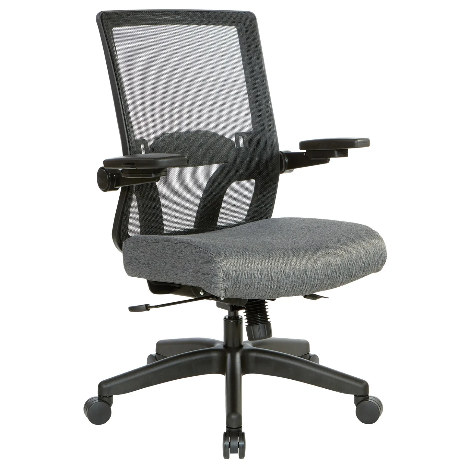 Space 867 Series Black Mesh Back Flip Armchair