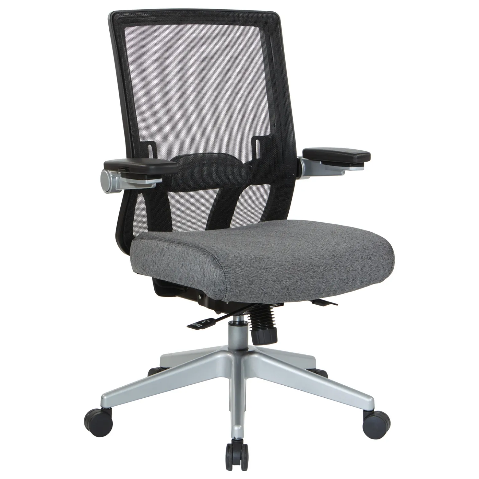 Space 867 Series Black Mesh Back Flip Armchair