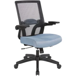 Space 867 Series Black Mesh Back Flip Armchair