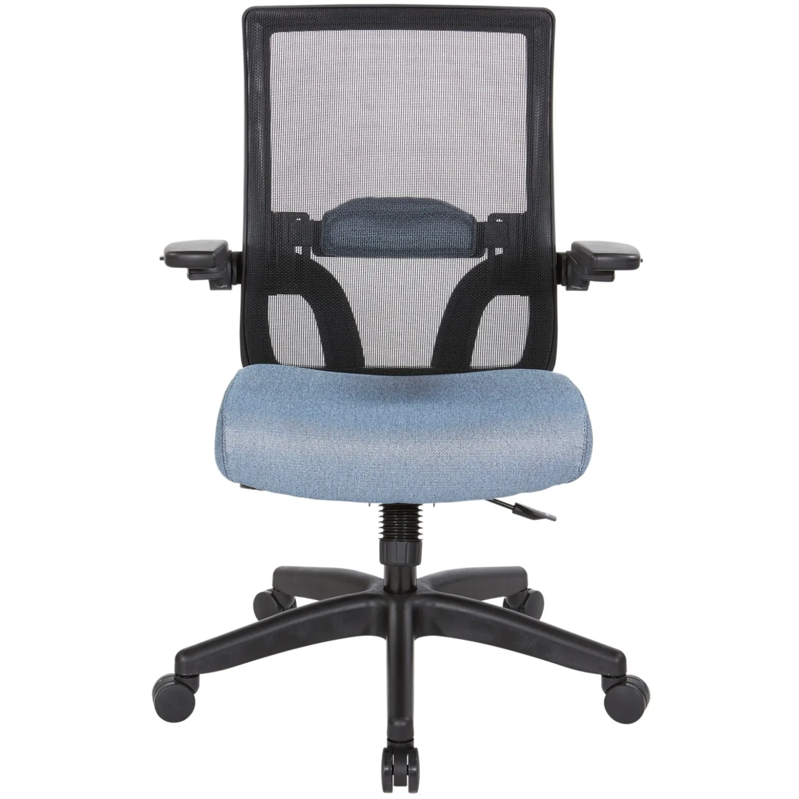 Space 867 Series Black Mesh Back Flip Armchair
