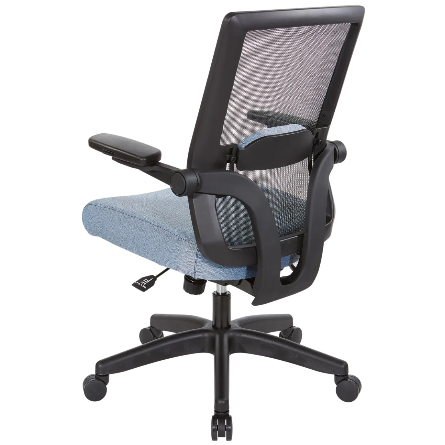 Space 867 Series Black Mesh Back Flip Armchair