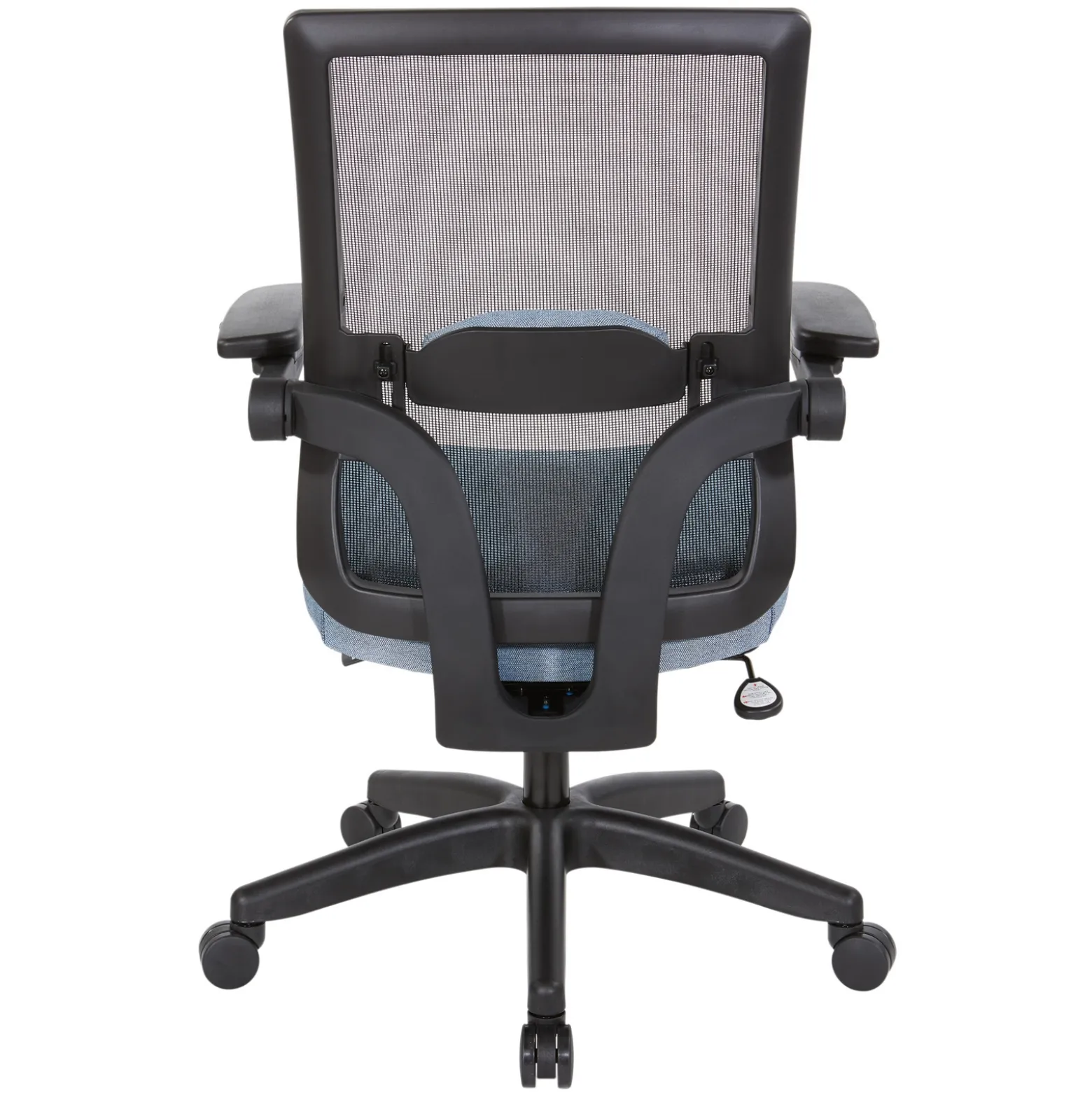 Space 867 Series Black Mesh Back Flip Armchair