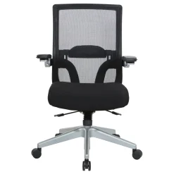 Space 867 Series Black Mesh Back Flip Armchair