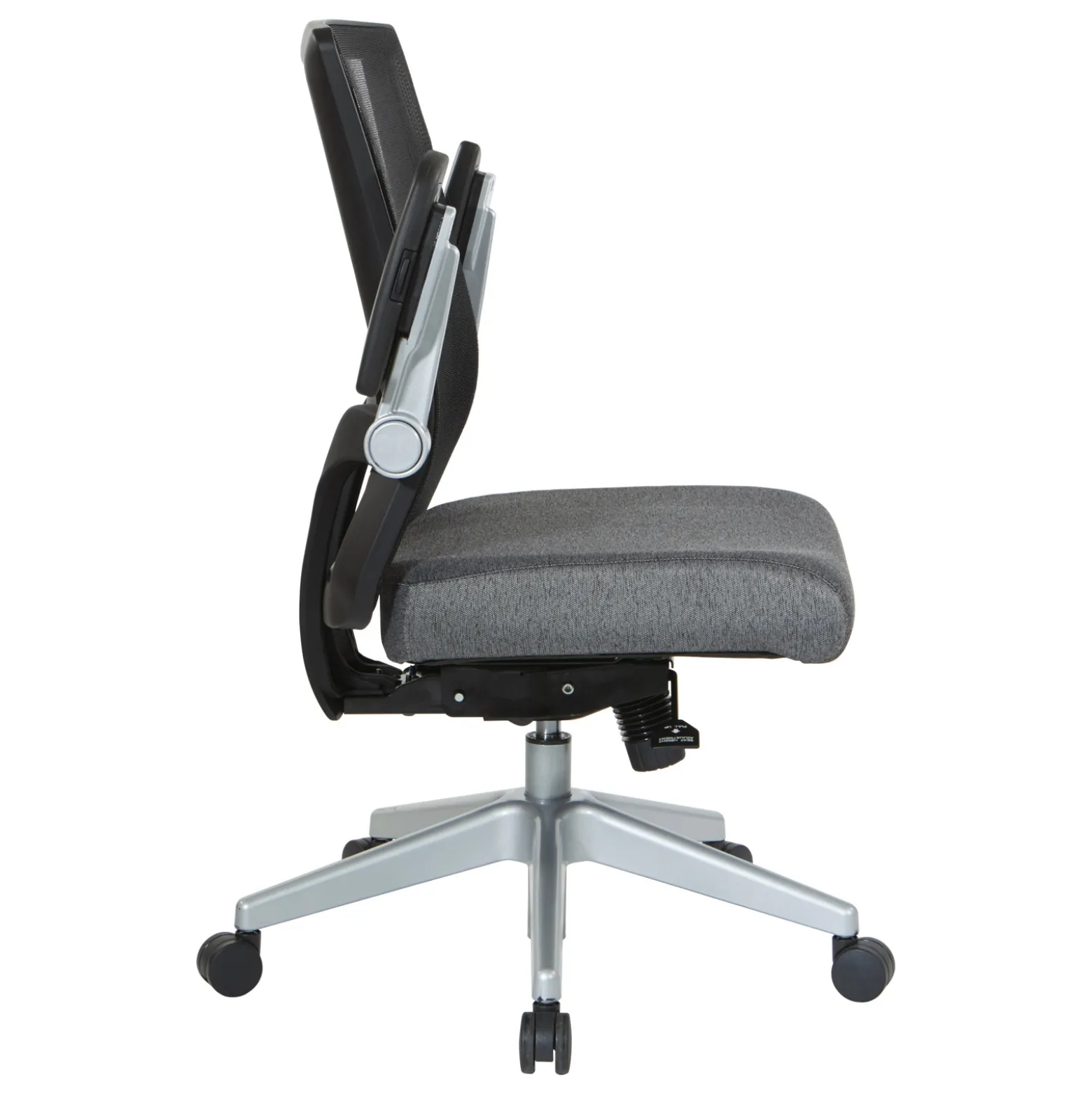 Space 867 Series Black Mesh Back Flip Armchair