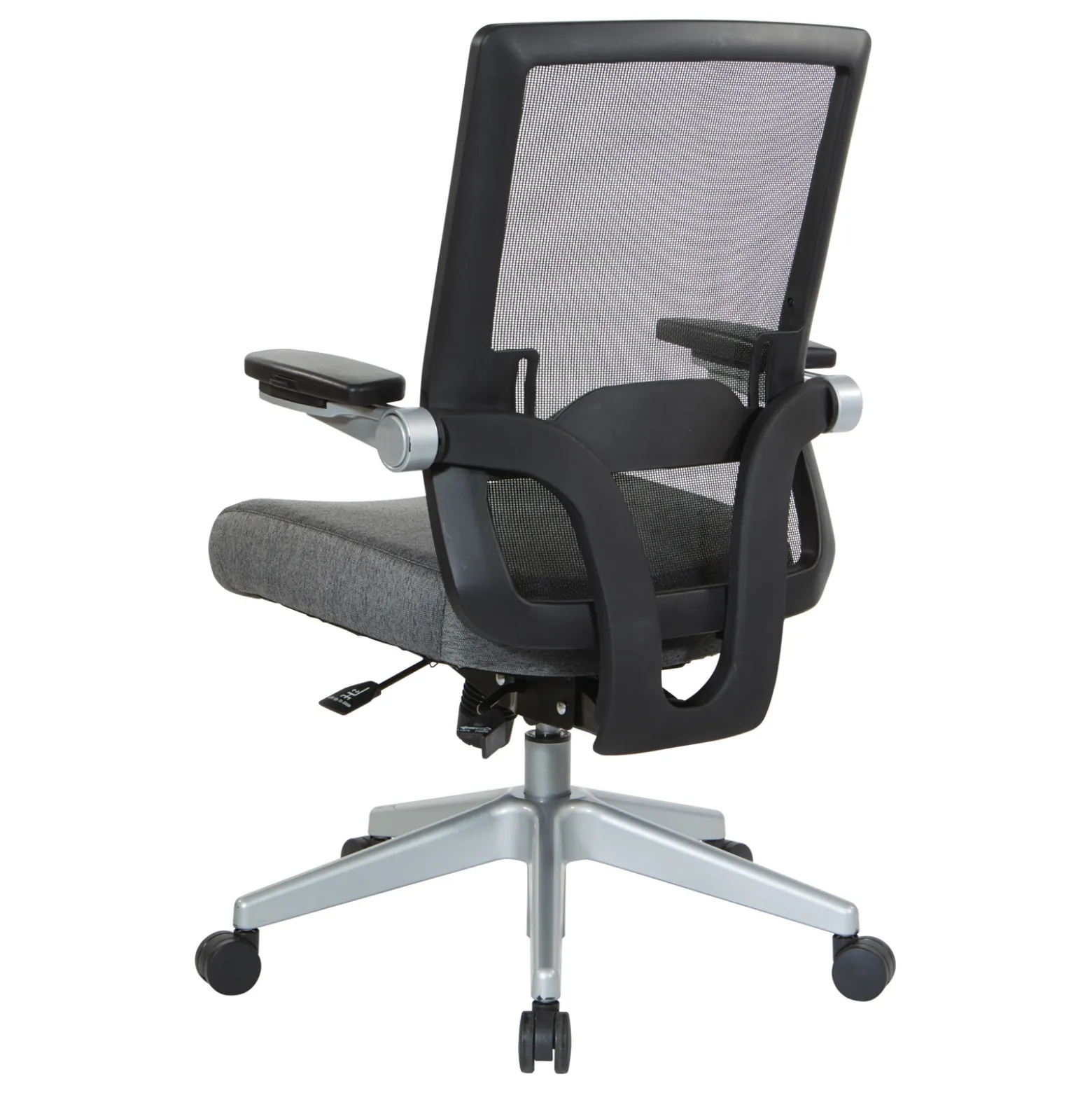 Space 867 Series Black Mesh Back Flip Armchair
