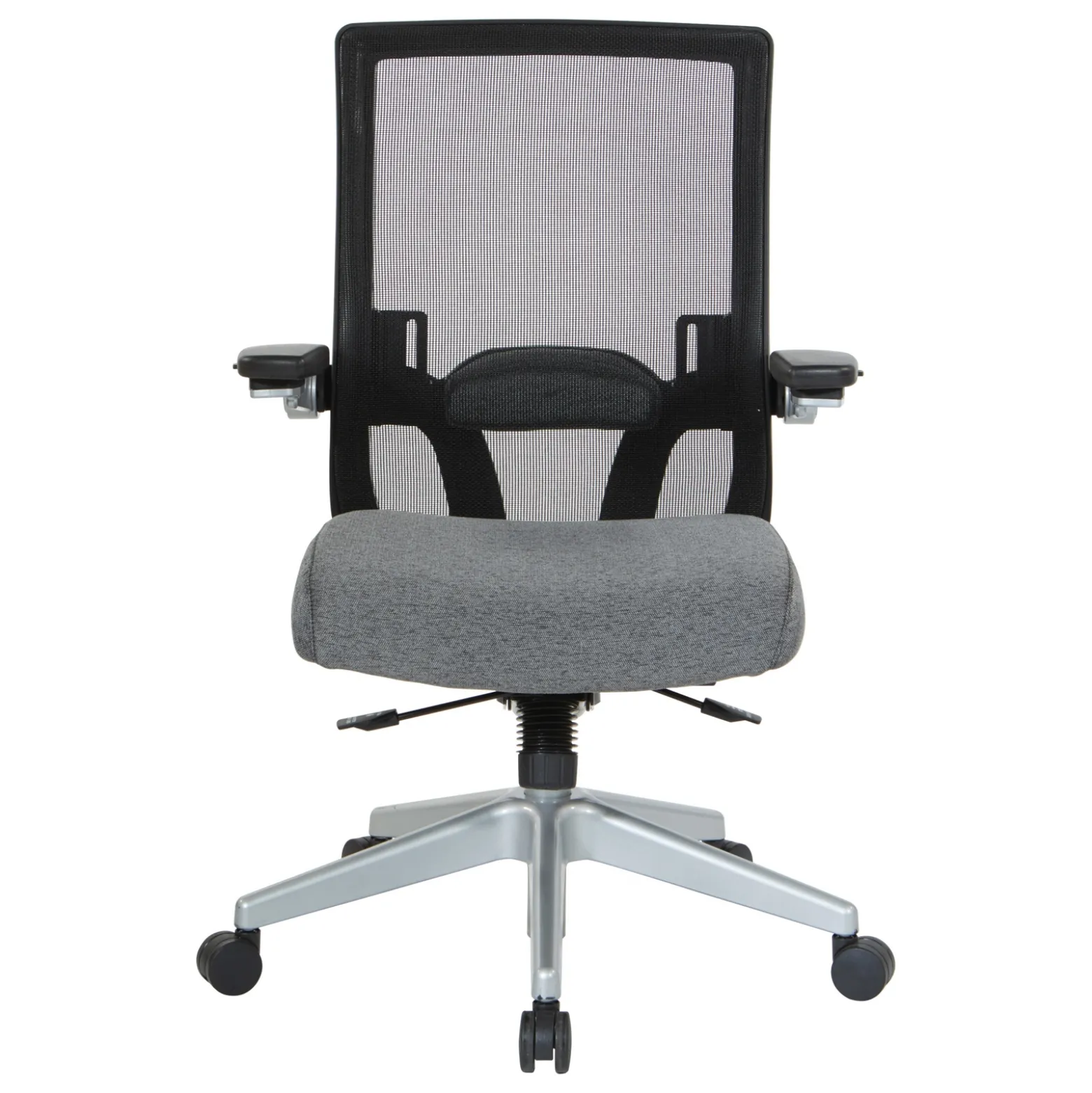 Space 867 Series Black Mesh Back Flip Armchair