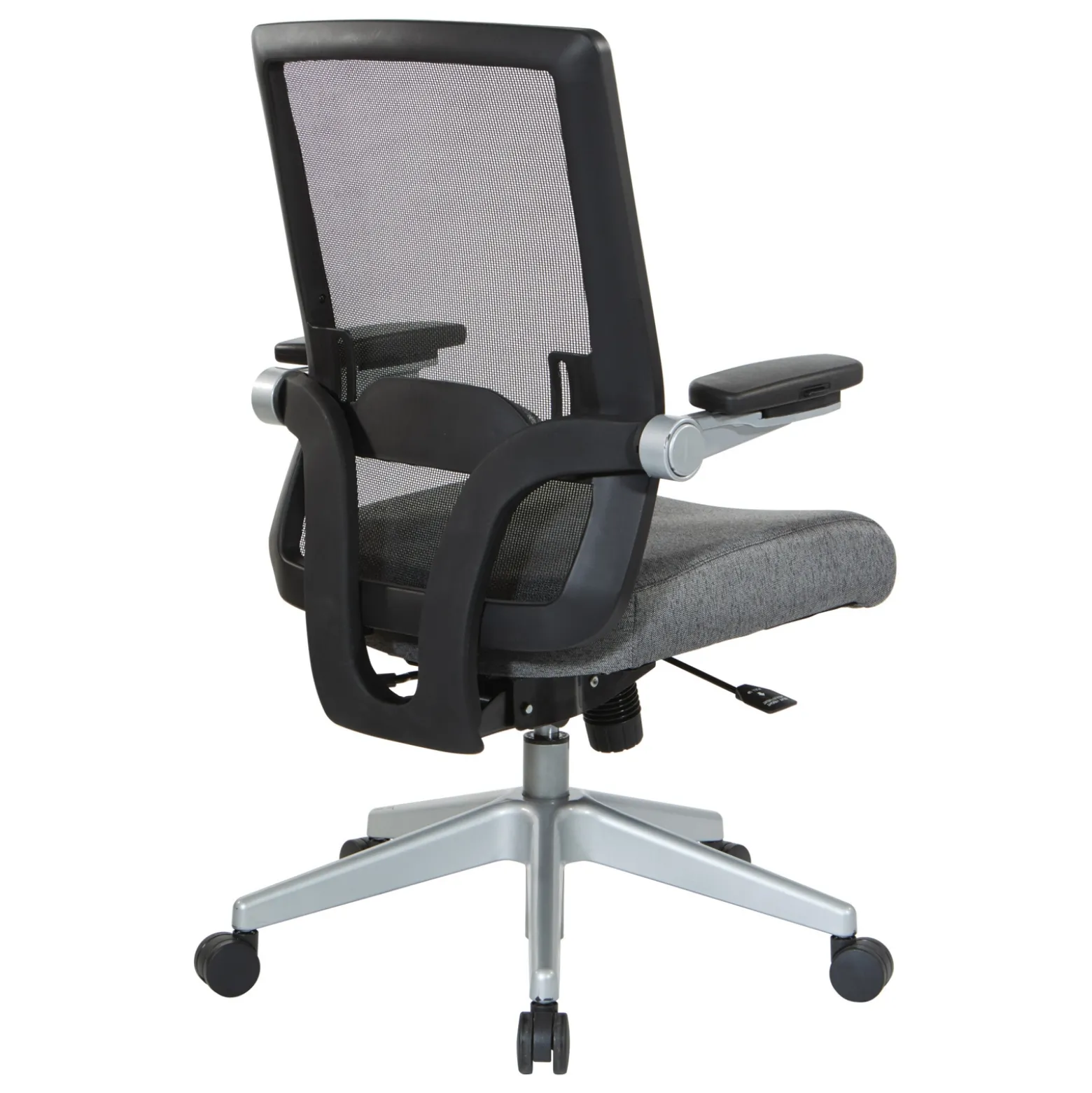 Space 867 Series Black Mesh Back Flip Armchair