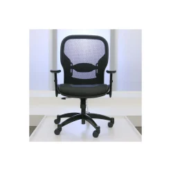 Space Bonded Leather Seat Mesh Back Task Chair