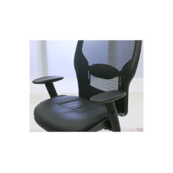 Space Bonded Leather Seat Mesh Back Task Chair