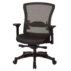 Space Exec Bonded Leather Mesh Back Chair