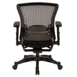 Space Exec Bonded Leather Mesh Back Chair