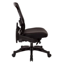 Space Exec Bonded Leather Mesh Back Chair