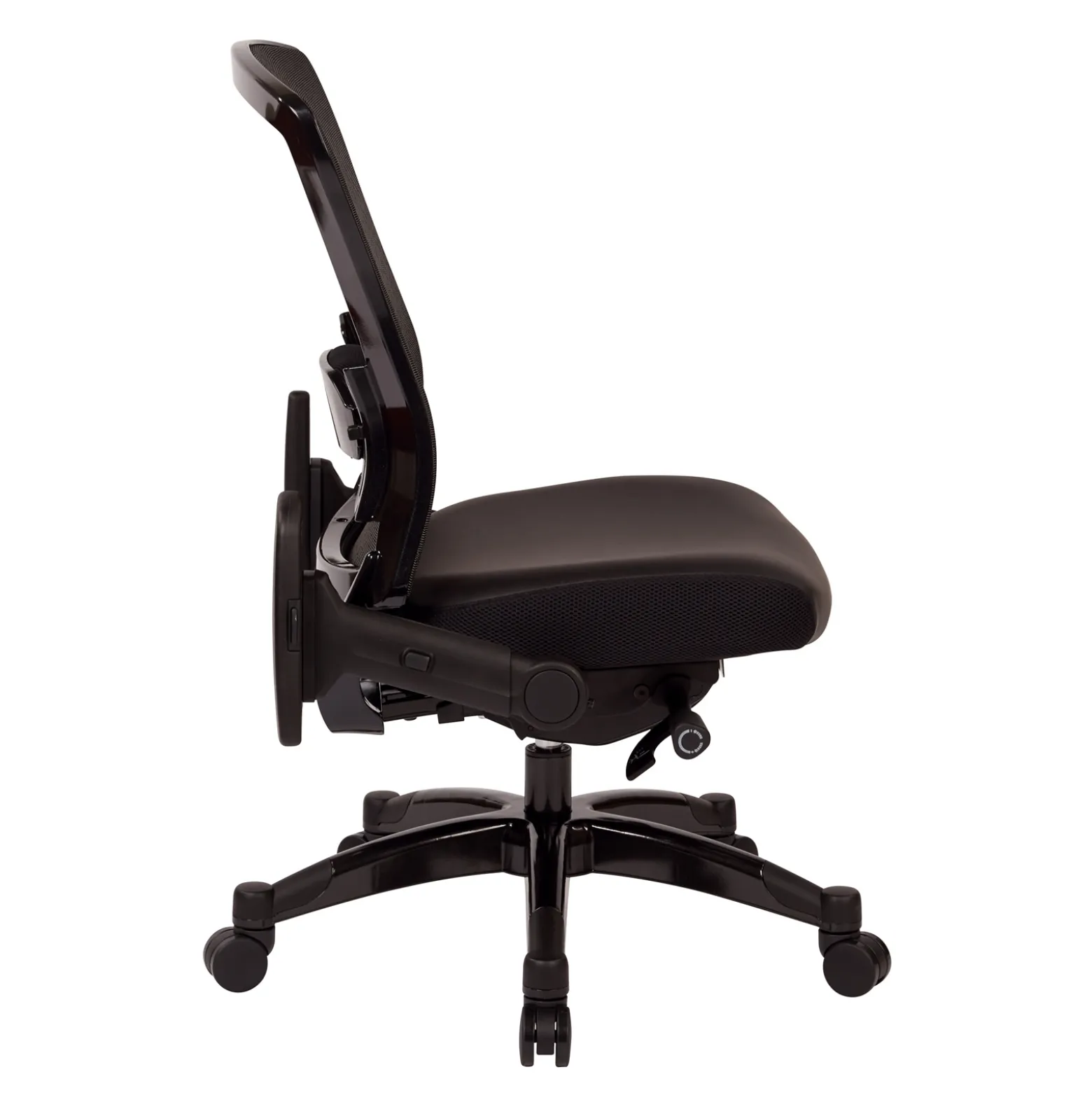 Space Exec Bonded Leather Mesh Back Chair