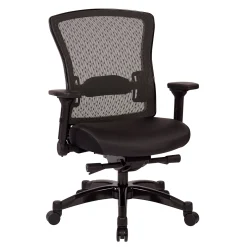 Space Exec Bonded Leather Mesh Back Chair