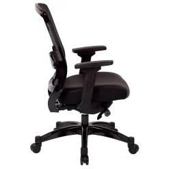 Space Exec Bonded Leather Mesh Back Chair