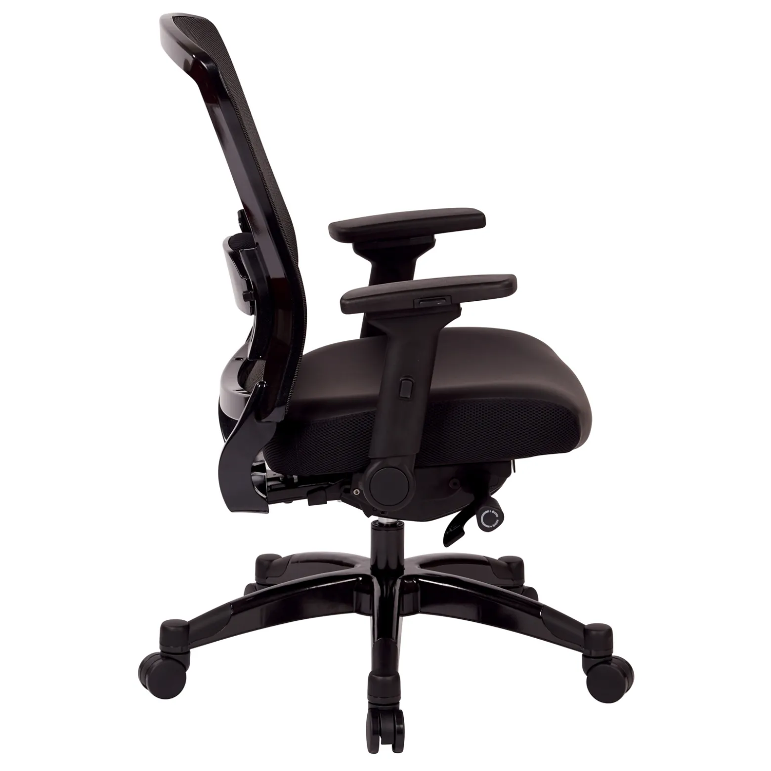 Space Exec Bonded Leather Mesh Back Chair