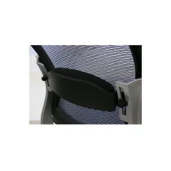 Space Mesh Mid-Back Ergonomic Chair with Leather Seat